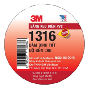 Băng keo điện PVC 3M 1316
